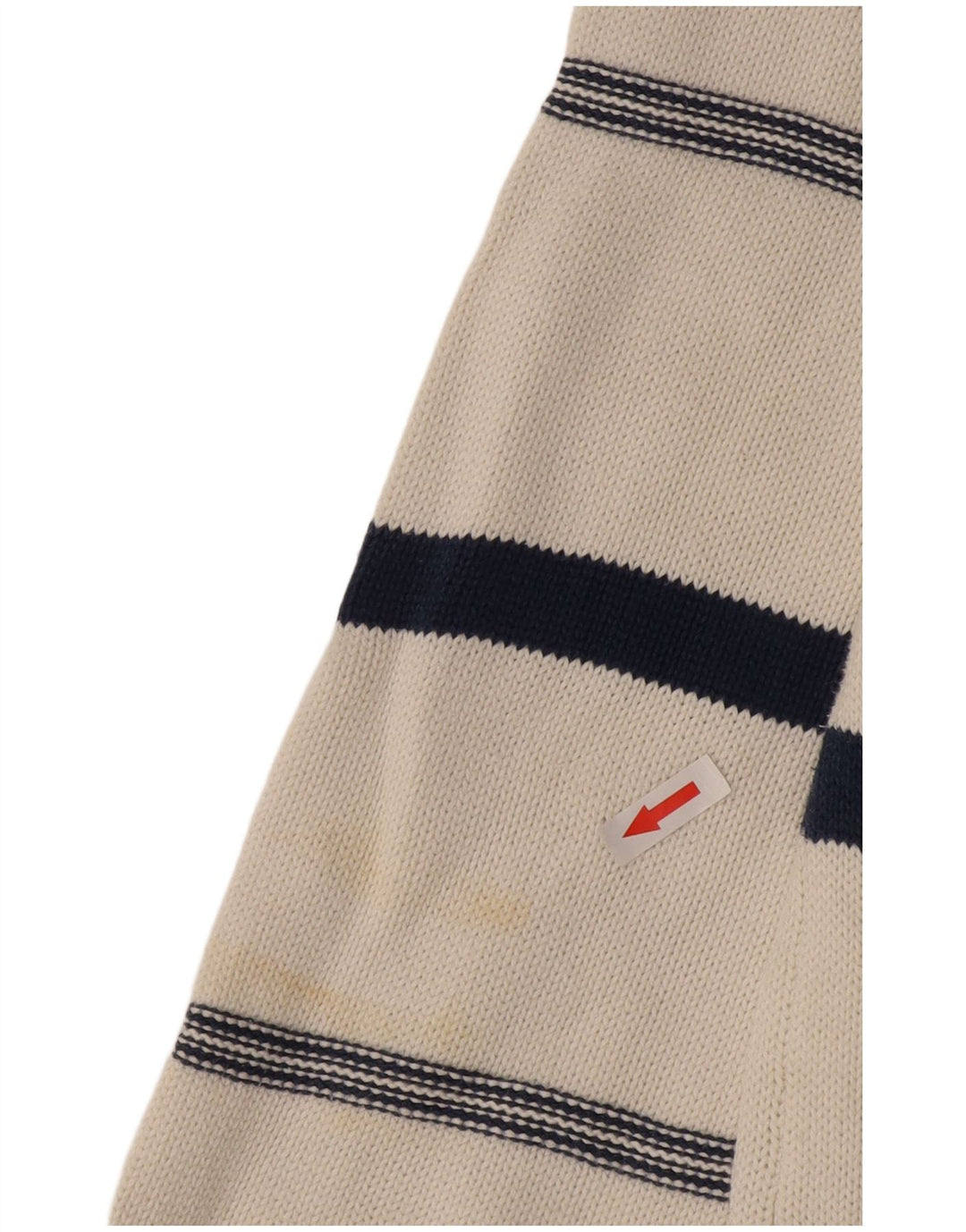 Stefanel Męski sweter z dekoltem w kształcie litery V, XL, biały, argyle/diament