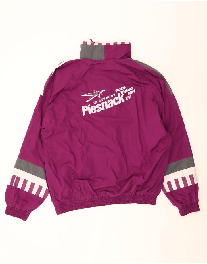 Hummel Męska bluza dresowa z grafiką Top Jacket 2XL Fioletowy blok kolorów