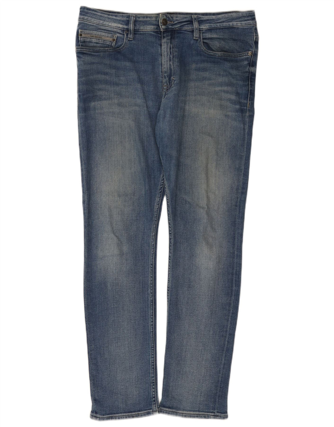 Męskie dżinsy Calvin Klein W34 L32 Niebieskie bawełniane