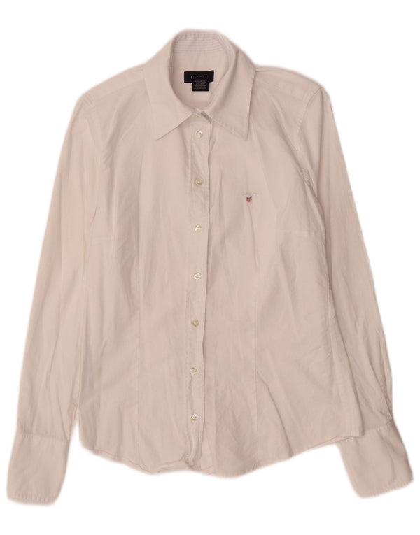 Gant Womens Shirt UK 10 Small White Cotton