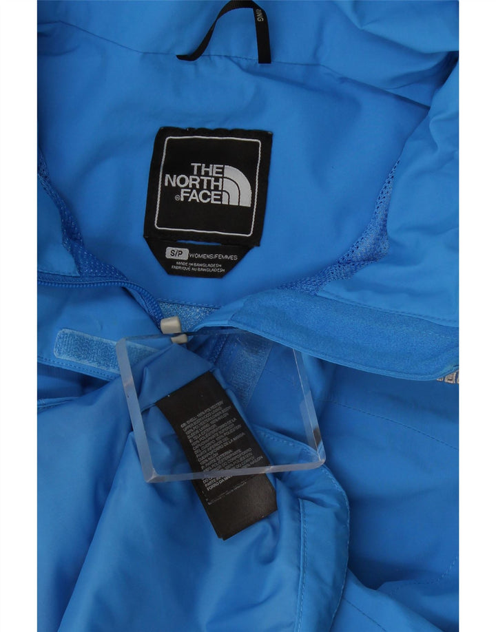 Damska kurtka przeciwdeszczowa z kapturem The North Face UK 10, mała niebieska, poliester