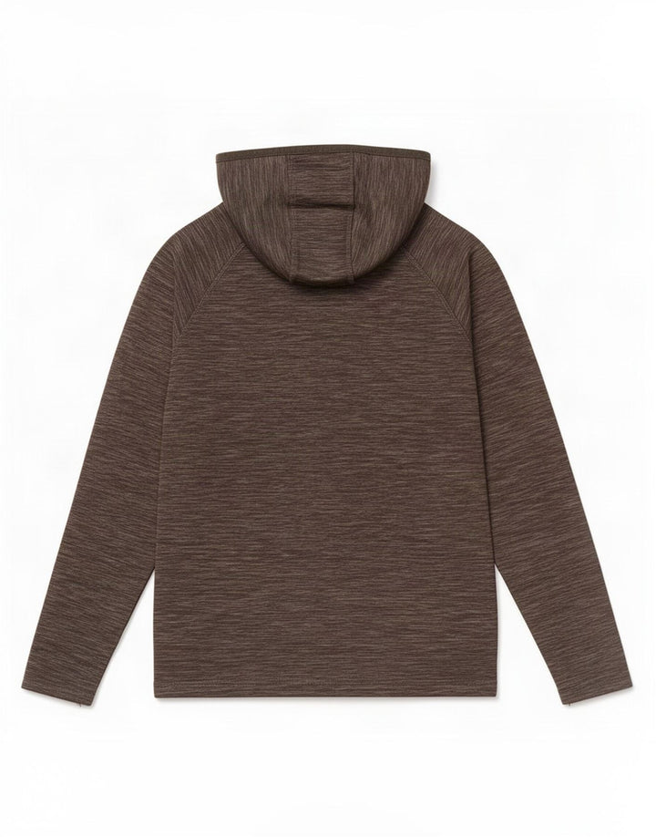 Męski sweter z kapturem i zamkiem Mountain Warehouse, mały, poliestrowy khaki