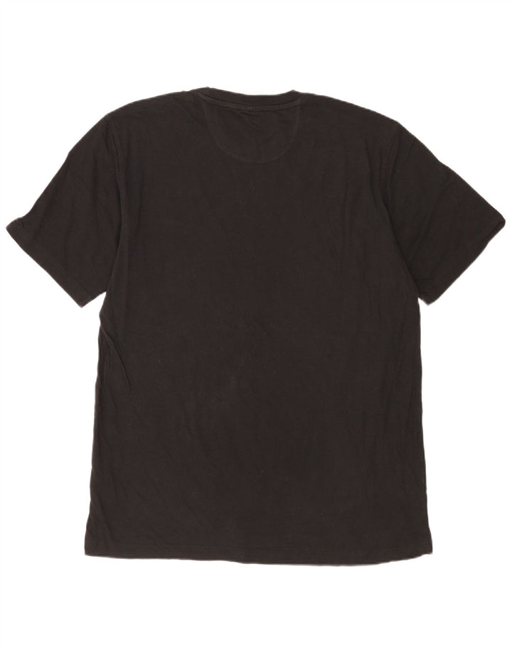 Adidas Męski T-shirt Top Duży Czarny Bawełniany