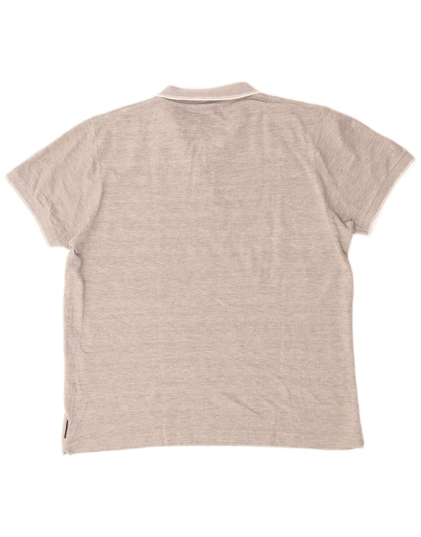 Męska koszulka polo French Connection, duża, szara, bawełniana