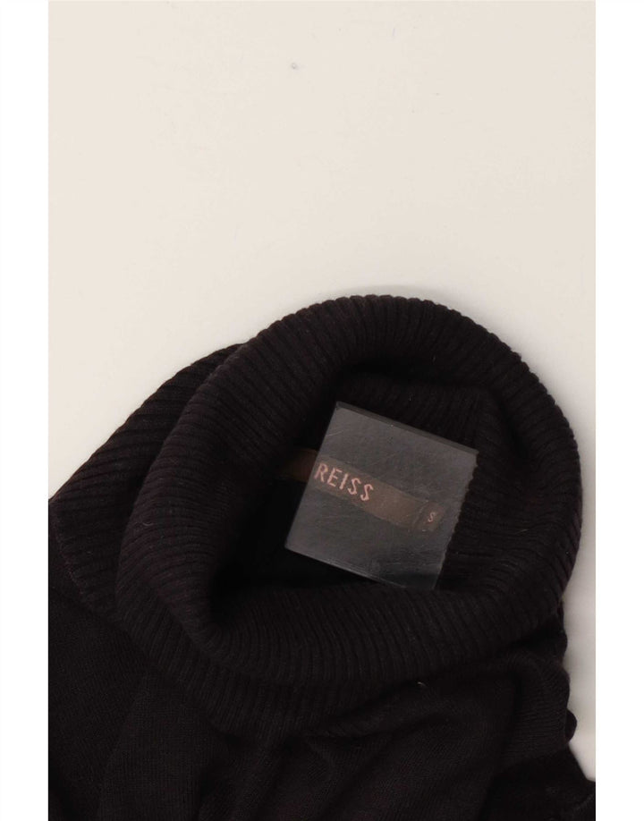 Sweter damski Reiss z wywijanym dekoltem UK 10, mały szary