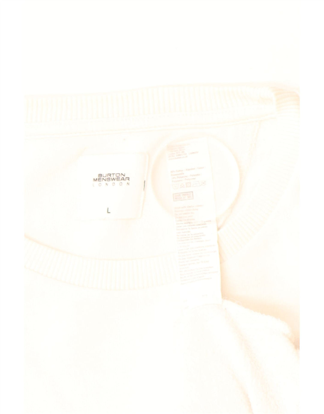 Bluza męska BURTON, duża, biała, bawełniana