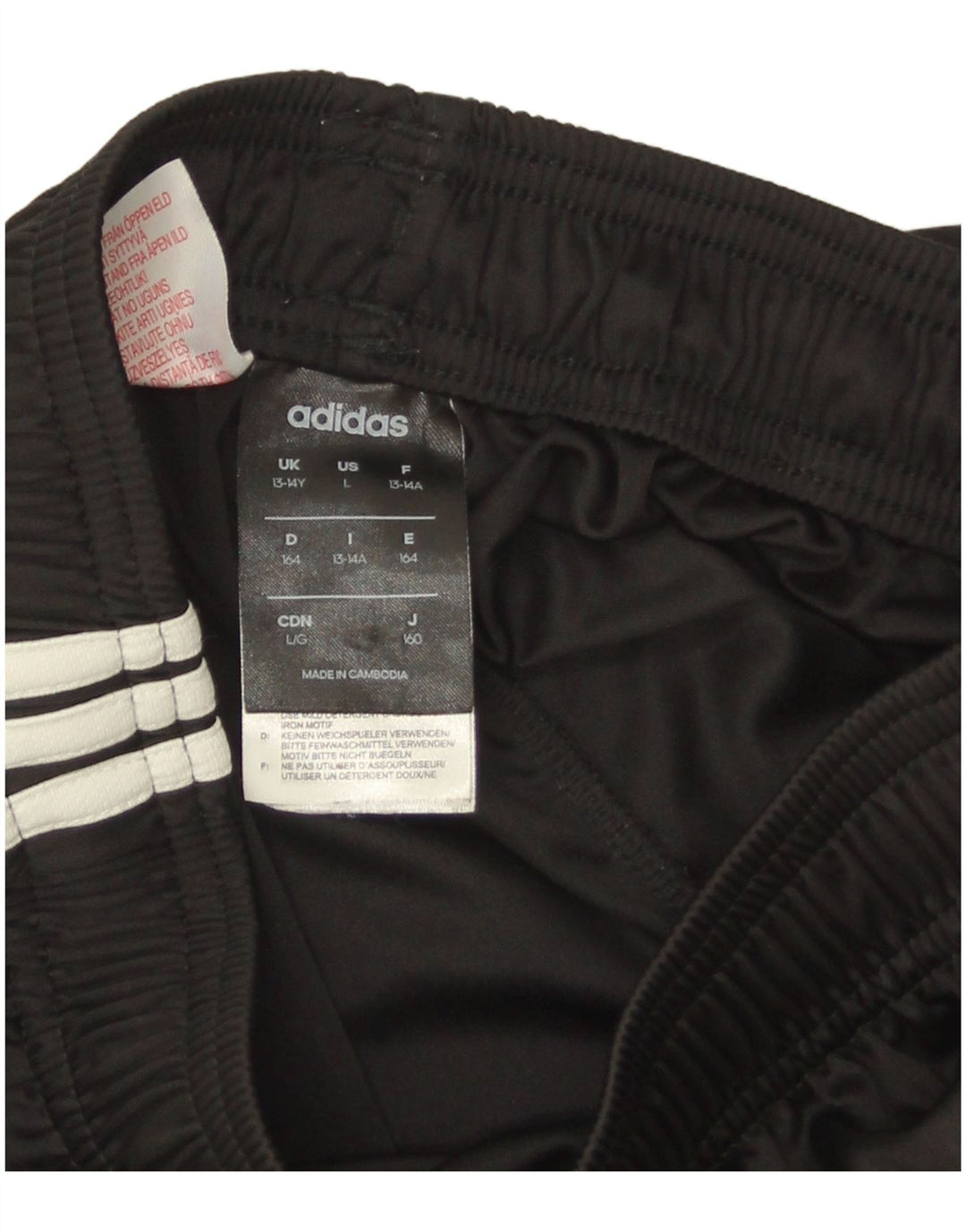Adidas Chłopięce Spodenki Sportowe Climalite 13-14 Lat Czarny Poliester