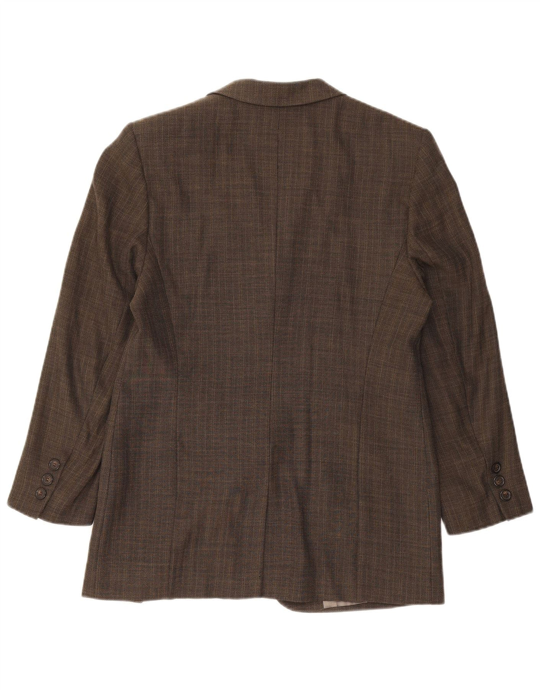 SERGIO CASSANI Womens Longline Blazer Jacket UK 14 Medium Brown