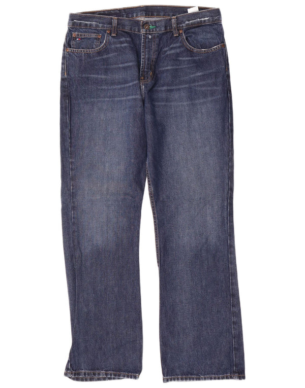 Męskie jeansy Bootcut TOMMY HILFIGER W34 L32 Niebieskie, bawełniane