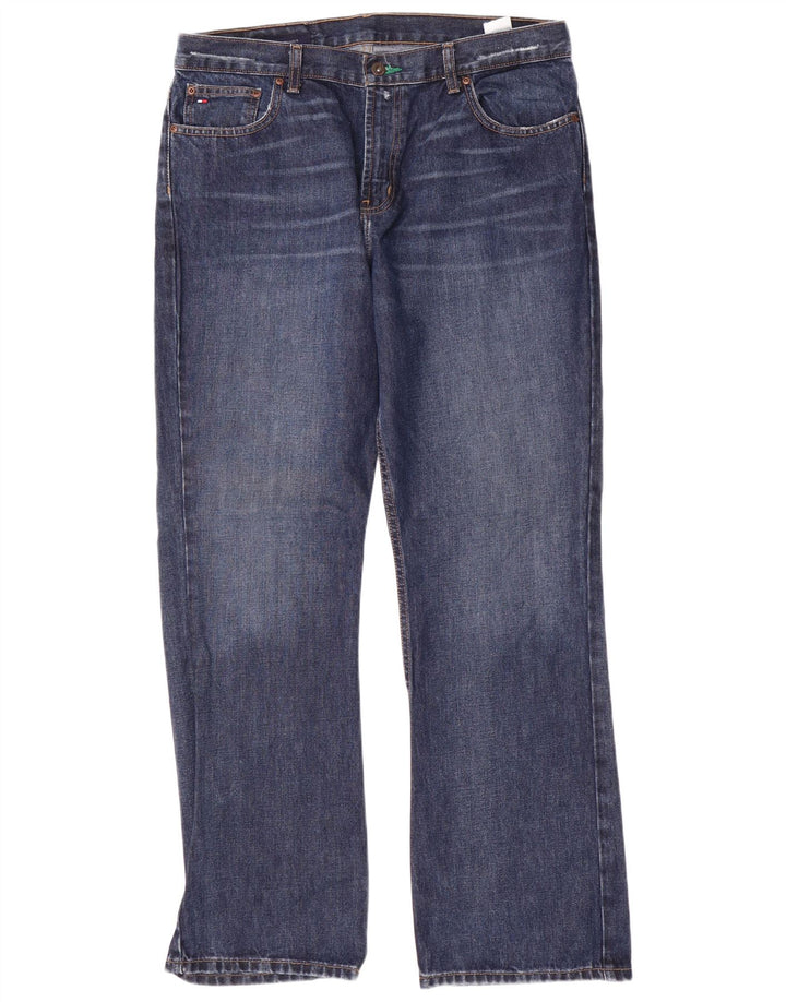 Męskie jeansy Bootcut TOMMY HILFIGER W34 L32 Niebieskie, bawełniane
