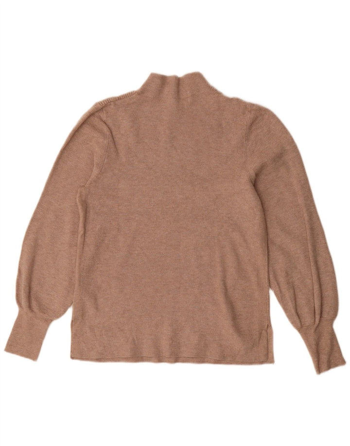Marks & Spencer Damski sweter z golfem, UK 14, średni brąz