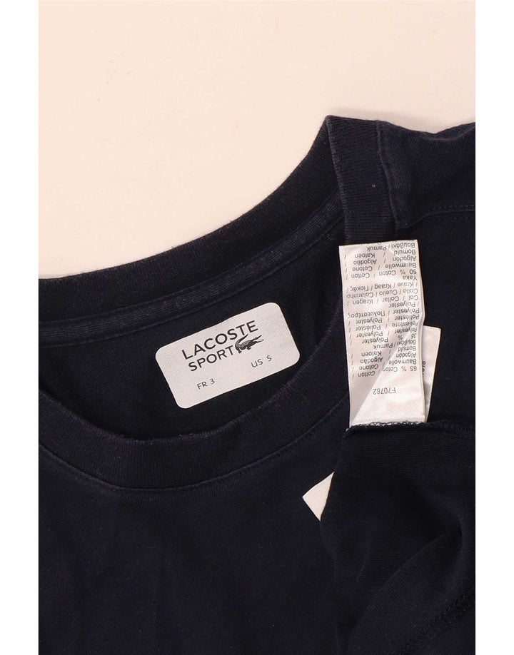 T-shirt męski Lacoste, rozmiar 3, mały, granatowy, bawełniany