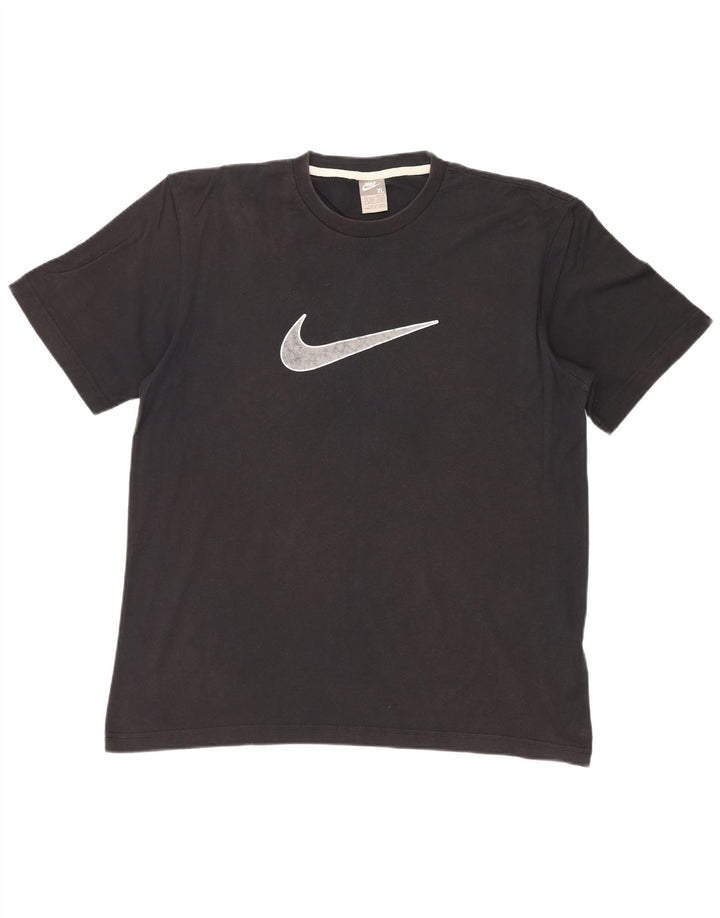 Męska koszulka z grafiką NIKE Top UK 45/47 XL, czarna, bawełniana