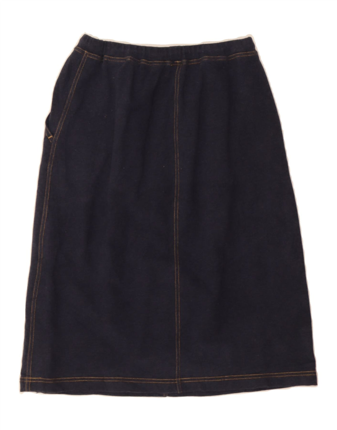 EDDIE BAUER Womens A-Line Skirt Small W24 Navy Blue Cotton Vintage Eddie Bauer and Second-Hand Eddie Bauer from Messina Hembry 