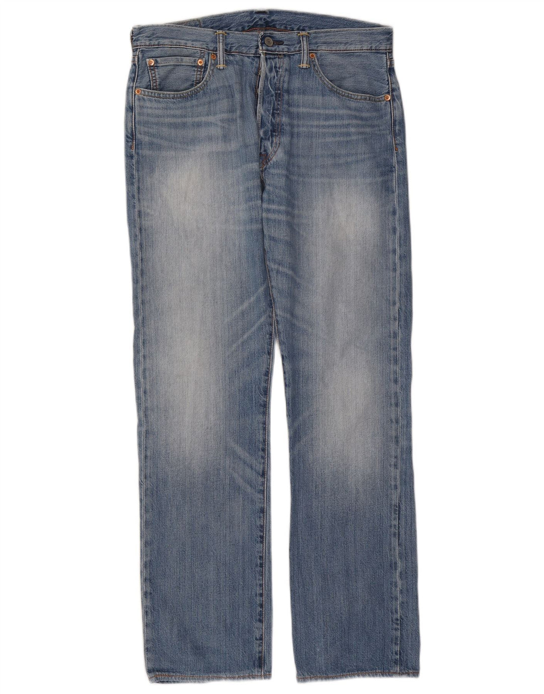 Męskie jeansy Levi's 501 Straight W32 L32 Niebieskie bawełniane
