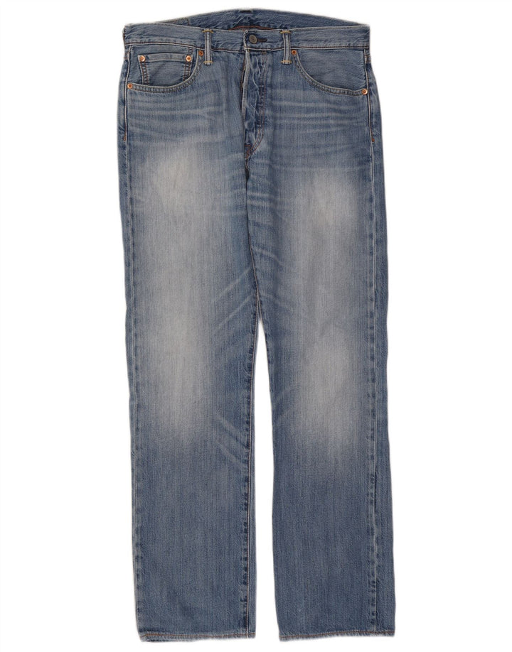 Męskie jeansy Levi's 501 Straight W32 L32 Niebieskie bawełniane