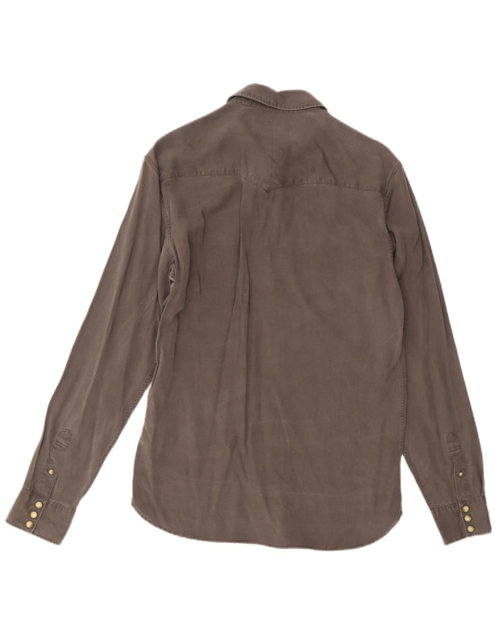 Koszula męska All Saints, mała, szara, z Lyocellu