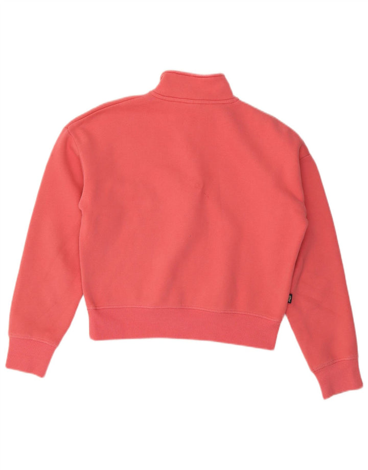 Damski sweter oversize Superdry z zamkiem błyskawicznym na szyi, UK 8, mały róż