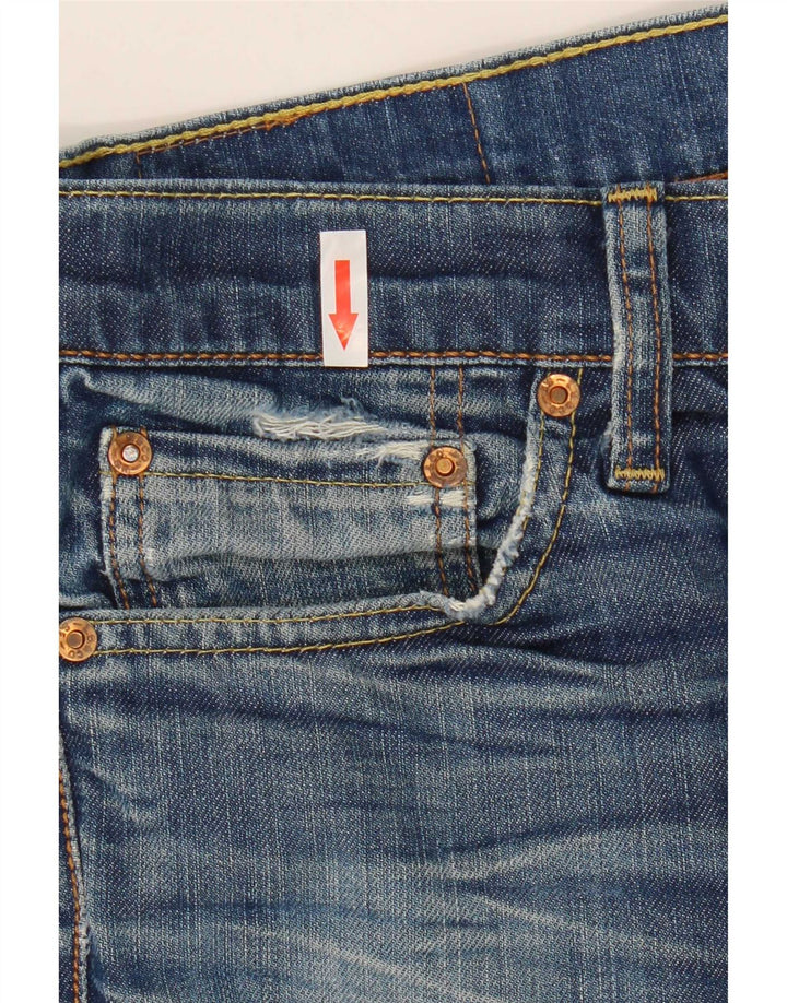 Damskie jeansy Levi's 511 Slim W30 L34 Niebieska bawełna