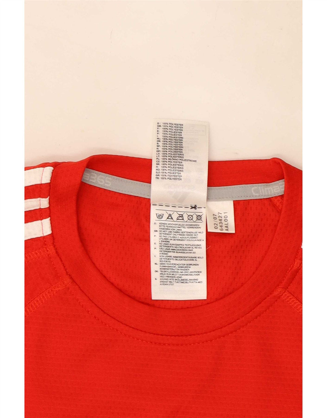 Męska koszulka Adidas Kruger z grafiką Top, średni czerwony poliester