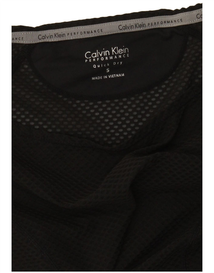 Damski top oversize Calvin Klein z długim rękawem, UK 10, mały czarny
