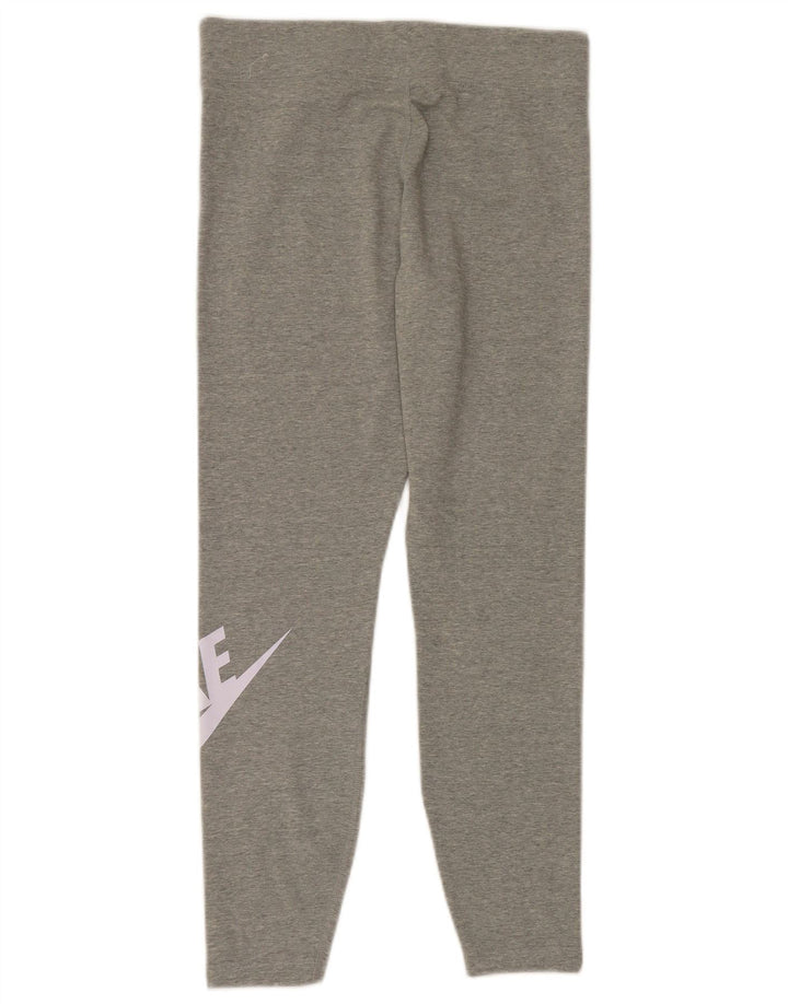 Damskie legginsy Nike Graphic UK 14, duże, szare, bawełniane