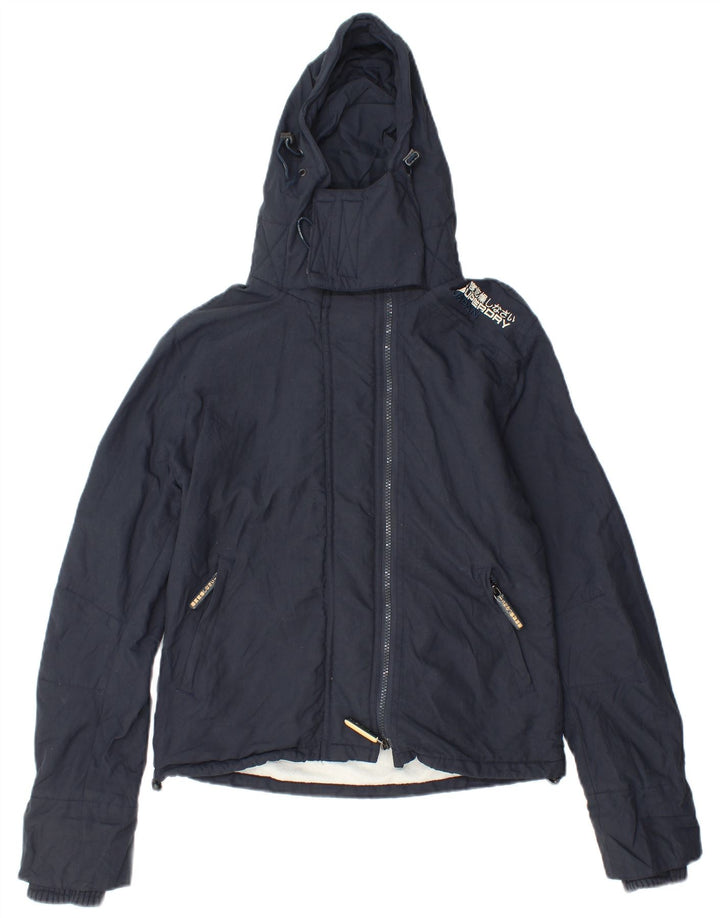 Damska kurtka wiatrówka Superdry Graphic UK 10, mała, granatowa