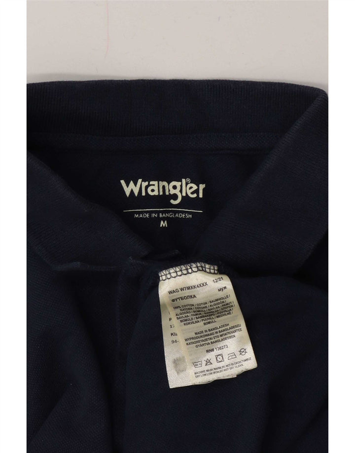 Męska koszulka polo Wrangler, średnia, granatowa, bawełniana