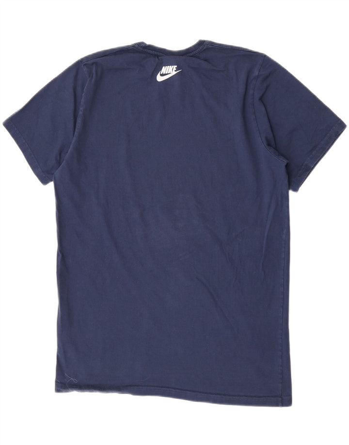 Męski T-shirt z grafiką Nike, duży, granatowy, bawełniany