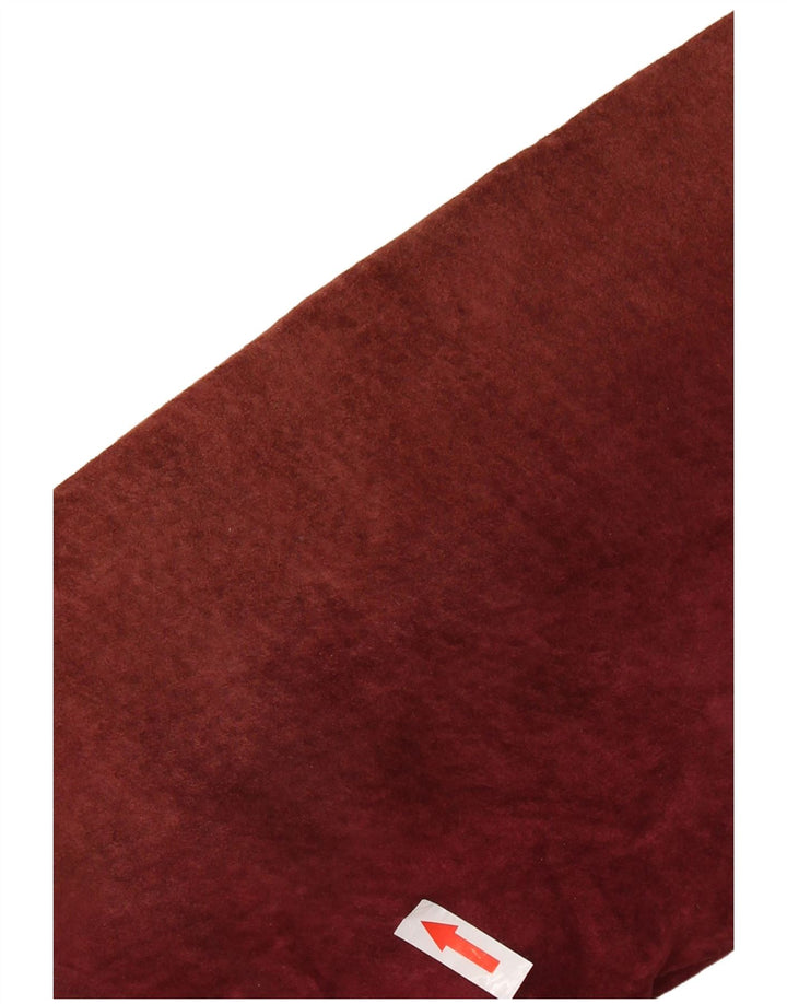 Damska kurtka zamszowa VINTAGE Sherpa UK 14, średnia, bordowa skóra