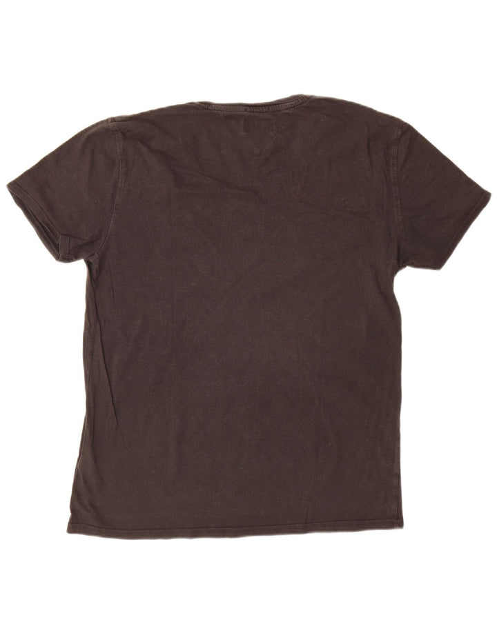 T-shirt męski Tommy Hilfiger Top, średni czarny, bawełniany