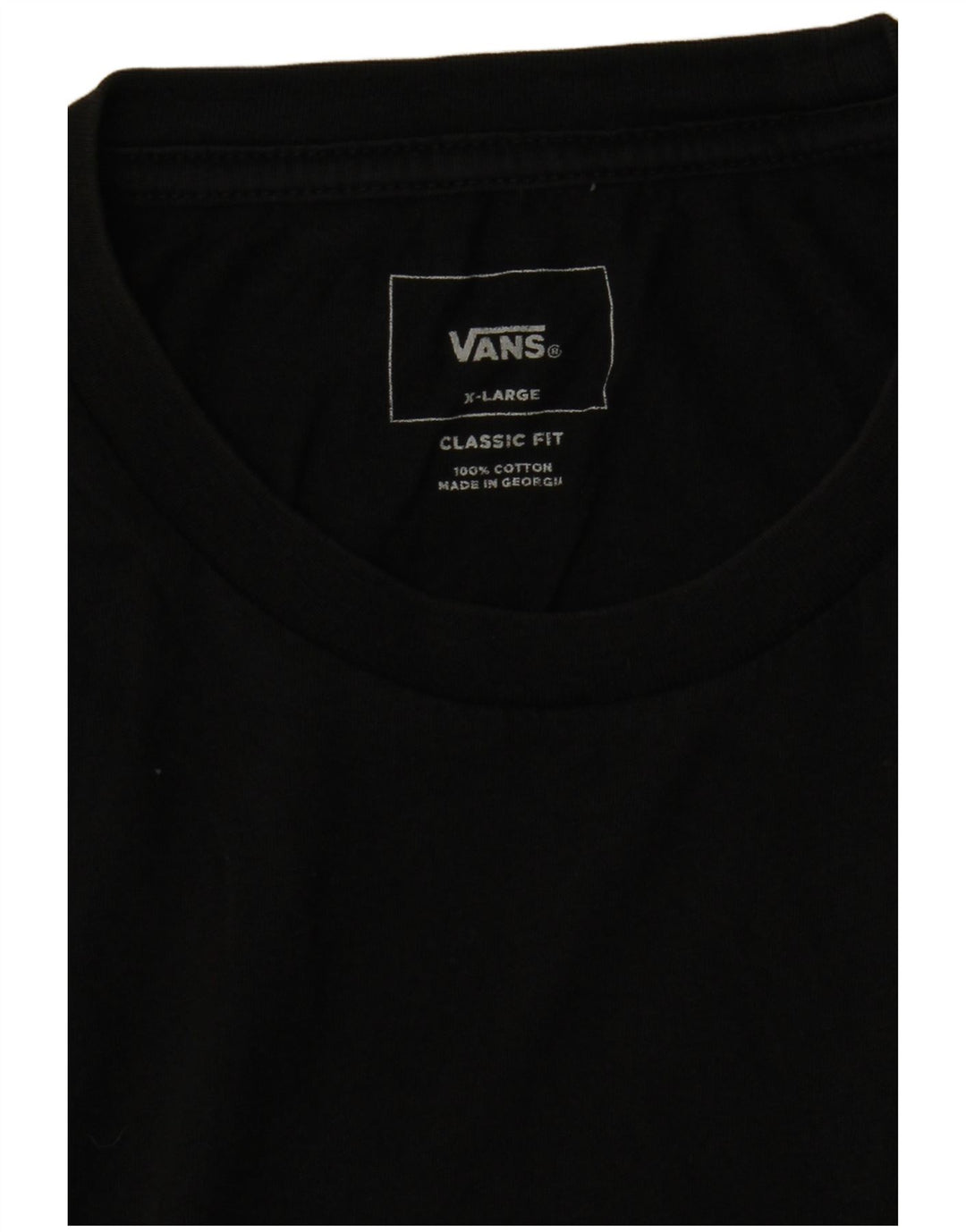 T-shirt męski Vans o klasycznym kroju XL, czarny, bawełniany