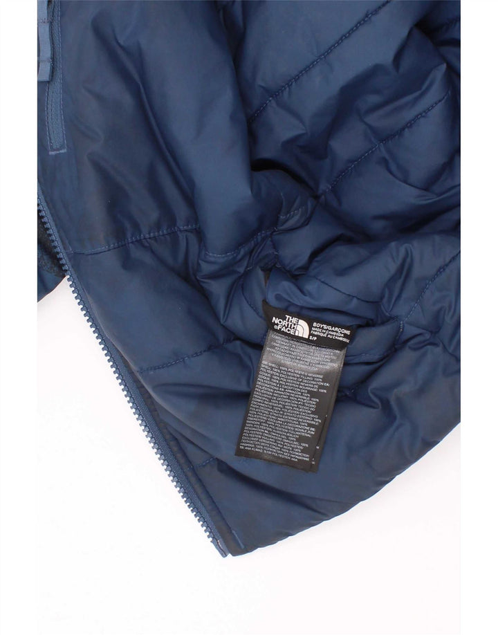 Dwustronna ocieplana kurtka chłopięca The North Face Graphic 7-8 lat, mała, niebieska