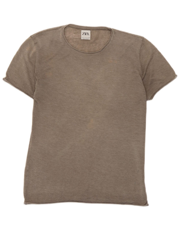 T-shirt damski Zara Top UK 10 Small Brown