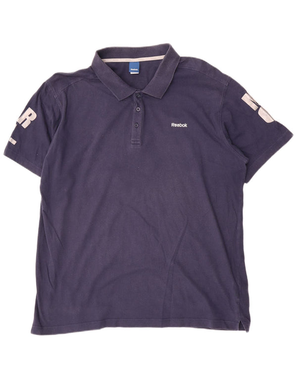 Męska koszulka polo Reebok Graphic UK 58/60 2XL Granatowa, bawełniana