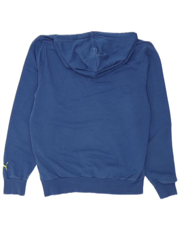 Męski sweter z kapturem i grafiką PUMA, mały, niebieski