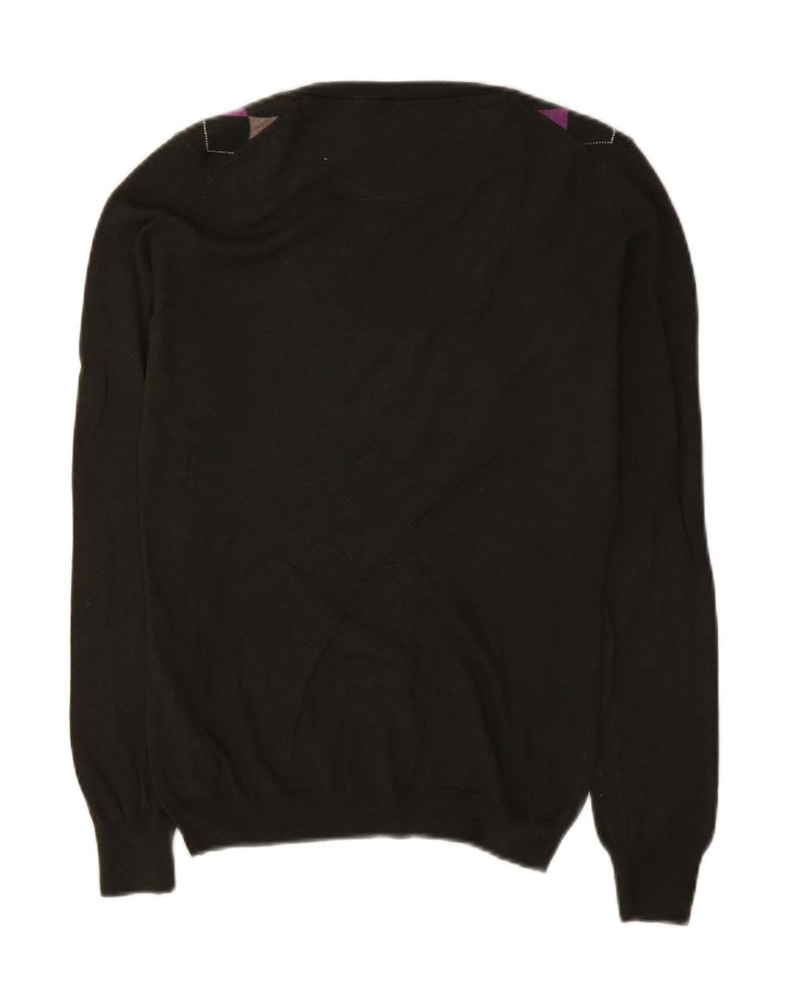 Sweter damski Massimo Dutti z dekoltem w kształcie litery V, UK 12, średni zielony