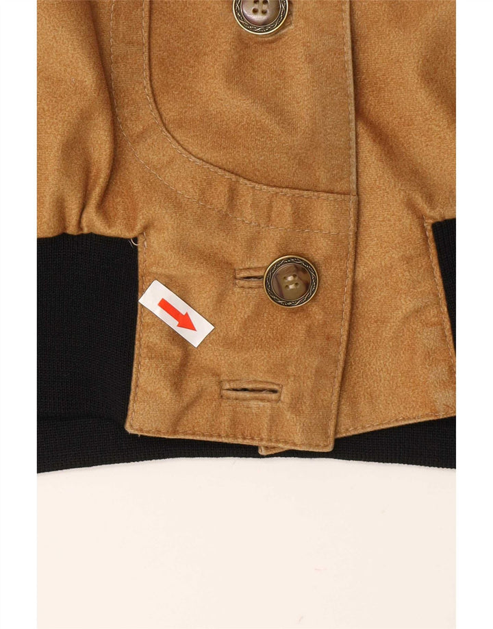 Damska kurtka bomberka Vintage UK 16, duża, beżowa