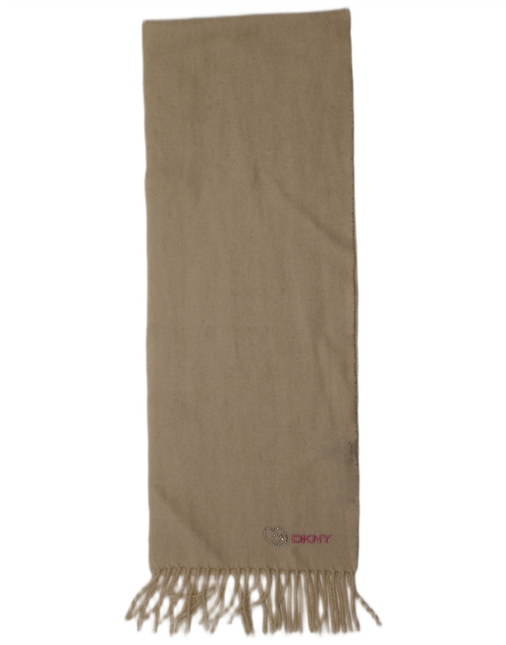 Damski szalik prostokątny Dkny w jednym rozmiarze w kolorze złamanej białej wełny