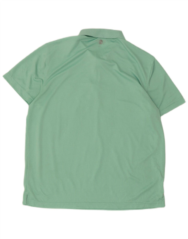 Męska koszulka polo XL Izod, turkusowy poliester