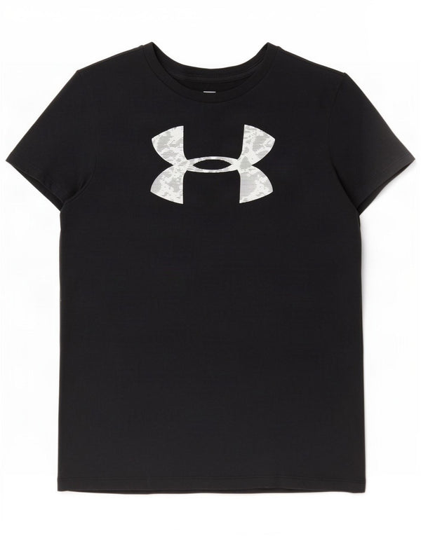 Damska koszulka graficzna Under Armour Top UK 14 Medium Black Cotton