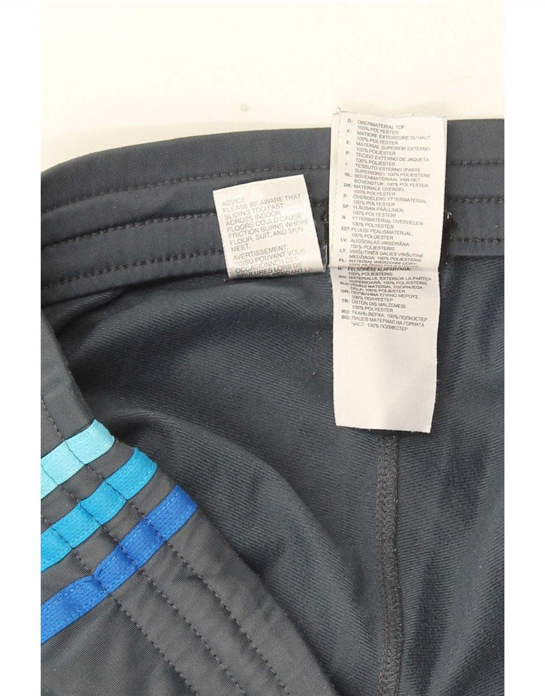Męskie spodnie dresowe Adidas UK 36/38 Mały szary poliester