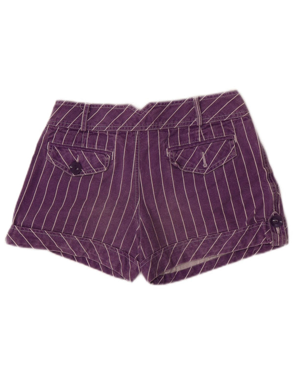 Damskie spodenki cargo Zara Trafaluc EU 36 XS W26 Fioletowe bawełniane paski