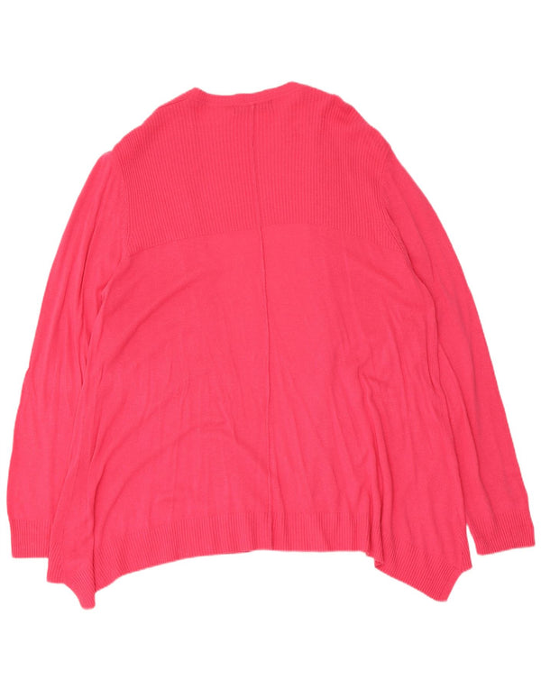 Marks & Spencer Damski sweter rozpinany UK 14, duży, różowy