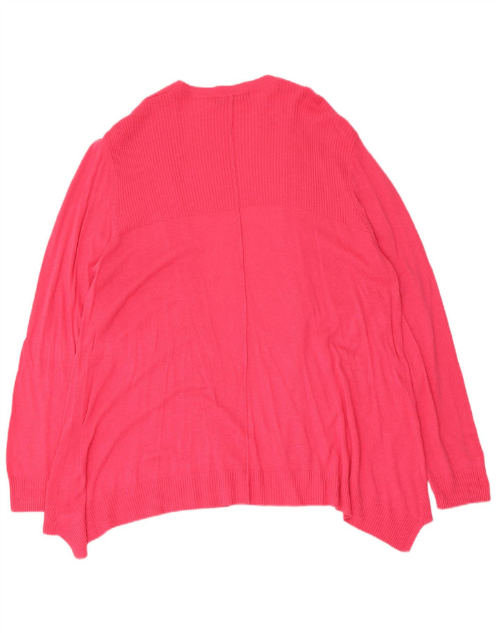Marks & Spencer Damski sweter rozpinany UK 14, duży, różowy