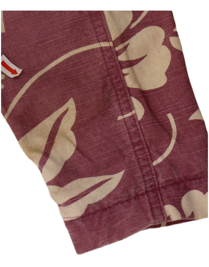 Damska krótka kurtka STREET ONE EU 36, mała, różowa, z bawełny w kwiaty