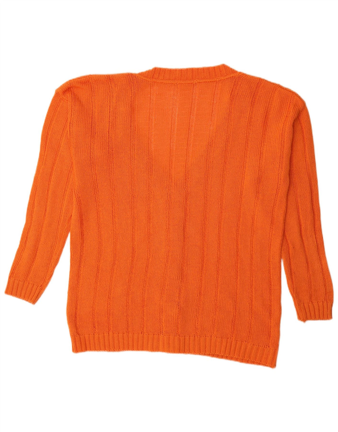 Sweter damski w stylu vintage, brytyjski 16, duży pomarańczowy