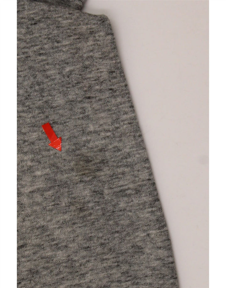 Damska bluza z kapturem Levi's z grafiką, oversize UK 10, mała, szara, nakrapiana