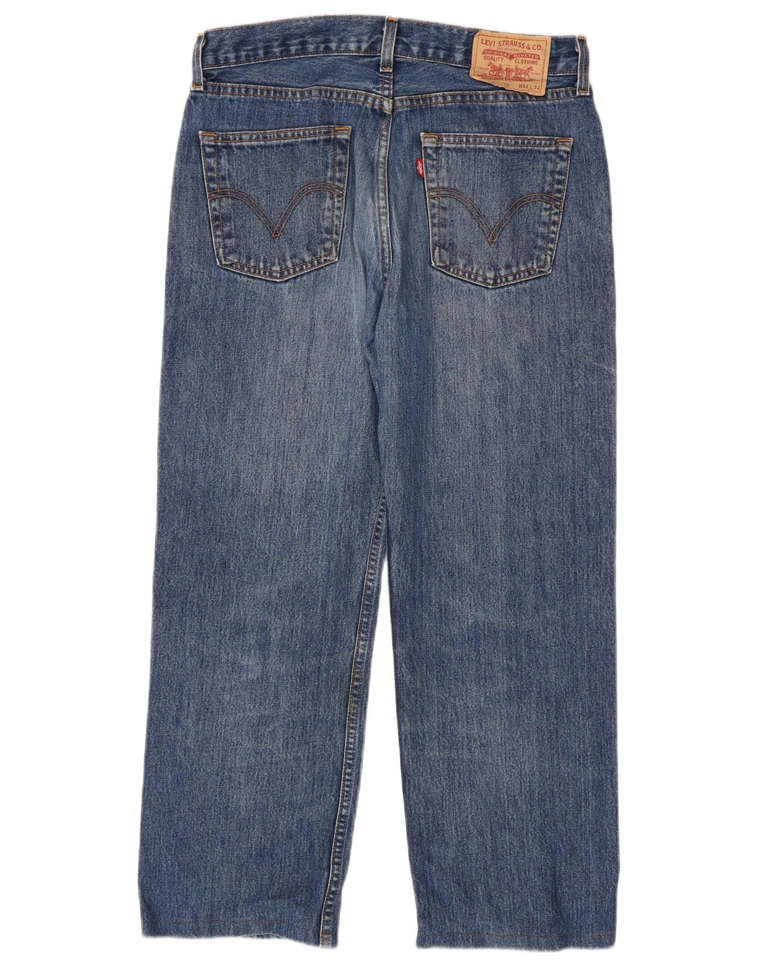 Męskie proste dżinsy Levi's W32 L27 Niebieskie bawełniane