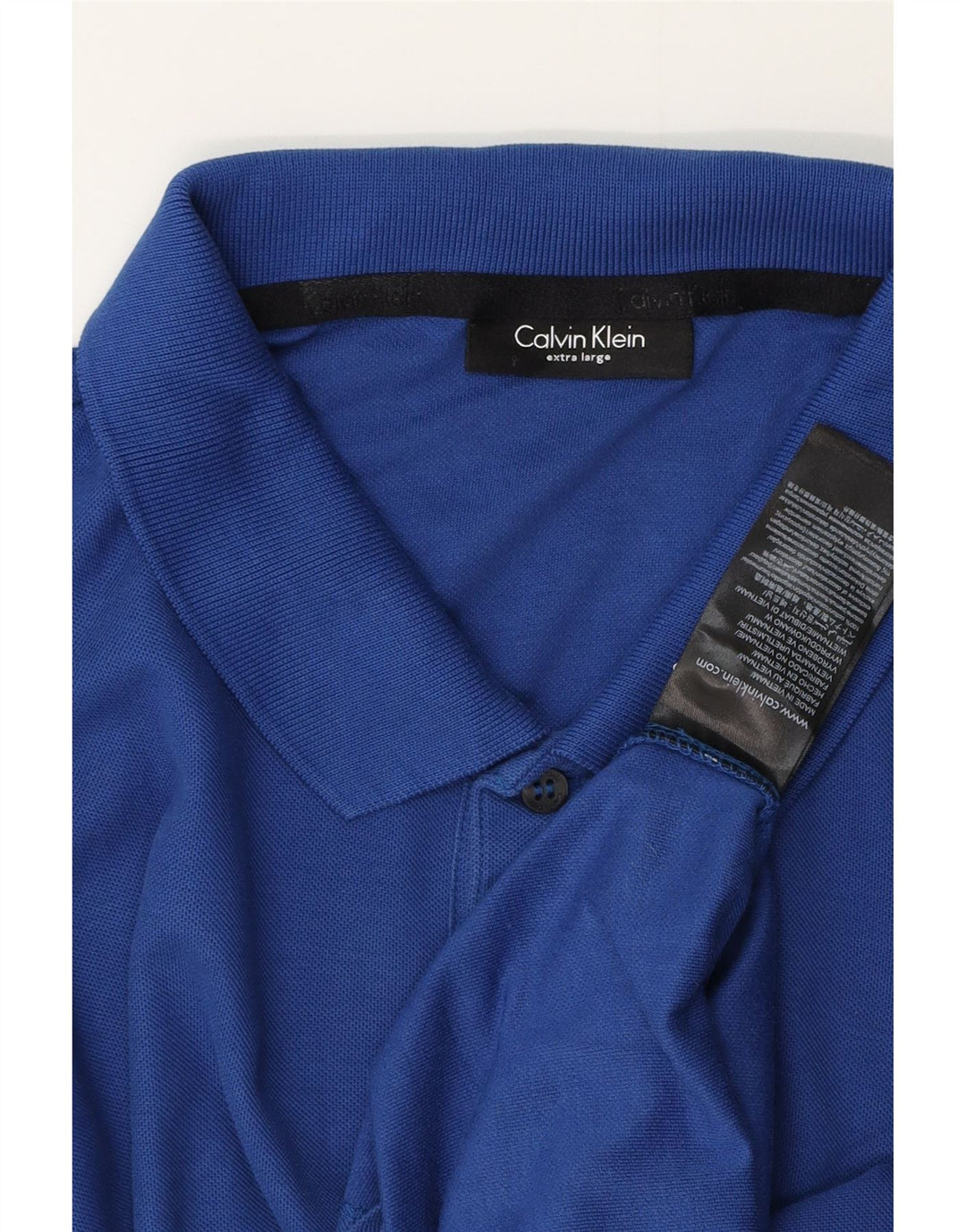 Męska koszulka polo Calvin Klein XL, niebieska, bawełniana